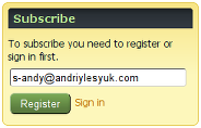 Suggestion to register (if not logged in)